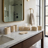 Natural Marble Bathroom Accessories Set (6) | OROA