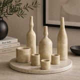 Modern European furniture - Gold Beige Marble Decorative Accessories S/7 - www.oroa.com