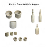 Modern European furniture - Gold Beige Marble Decorative Accessories S/7 - www.oroa.com