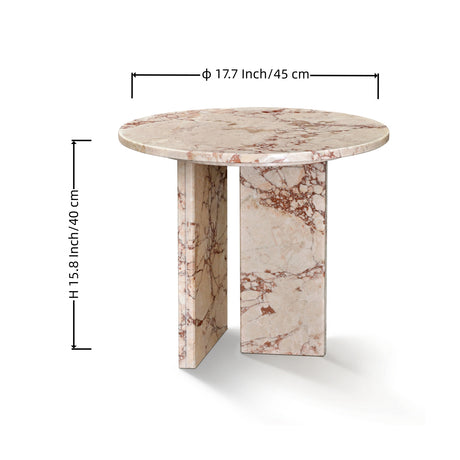 Diamond Pink Marble Coffee Table | OROA