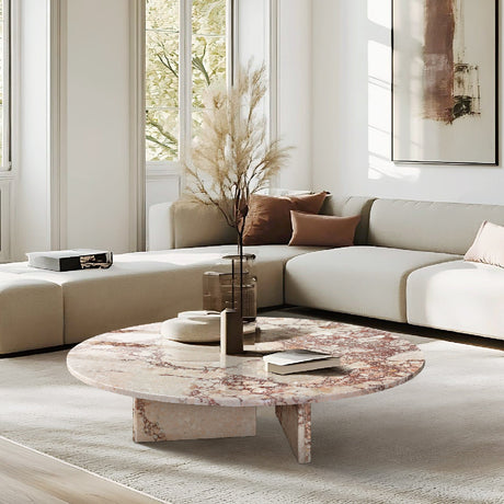 Diamond Pink Marble Coffee Table | OROA - www.oroa.com