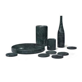 Modern European furniture - Diamond Green Marble Dining Accessories S/10 - www.oroa.com