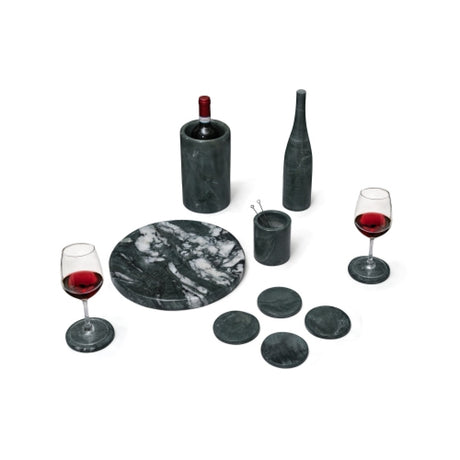 Modern European furniture - Diamond Green Marble Dining Accessories S/10 - www.oroa.com