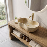 Natural Marble Bathroom Vessel Sink | OROA
