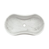 White Marble Bathroom Vessel Sink | OROA