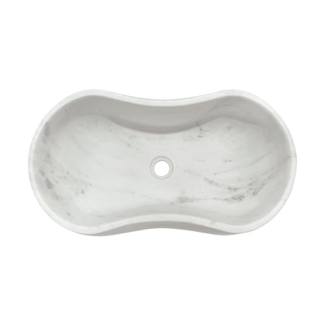 White Marble Bathroom Vessel Sink | OROA