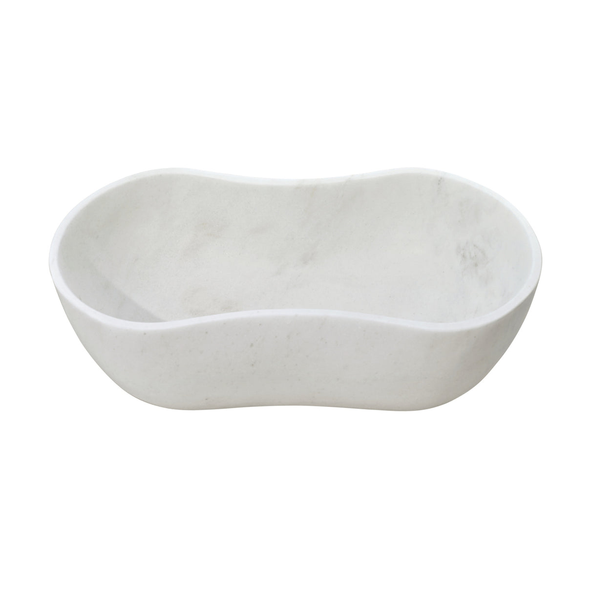 White Marble Bathroom Vessel Sink | OROA