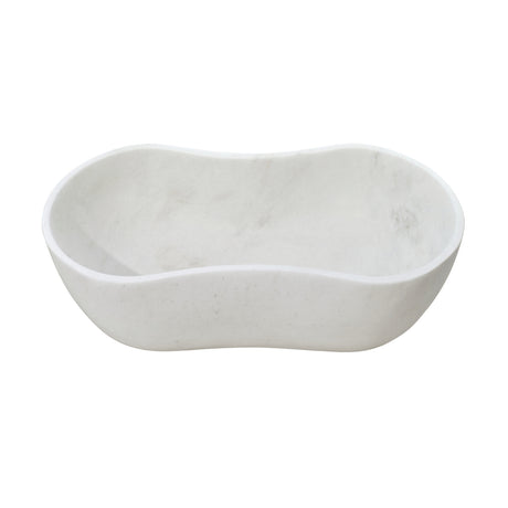White Marble Bathroom Vessel Sink | OROA