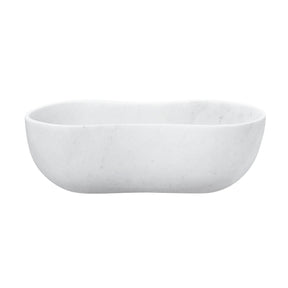 White Marble Bathroom Vessel Sink - OROA - view 1