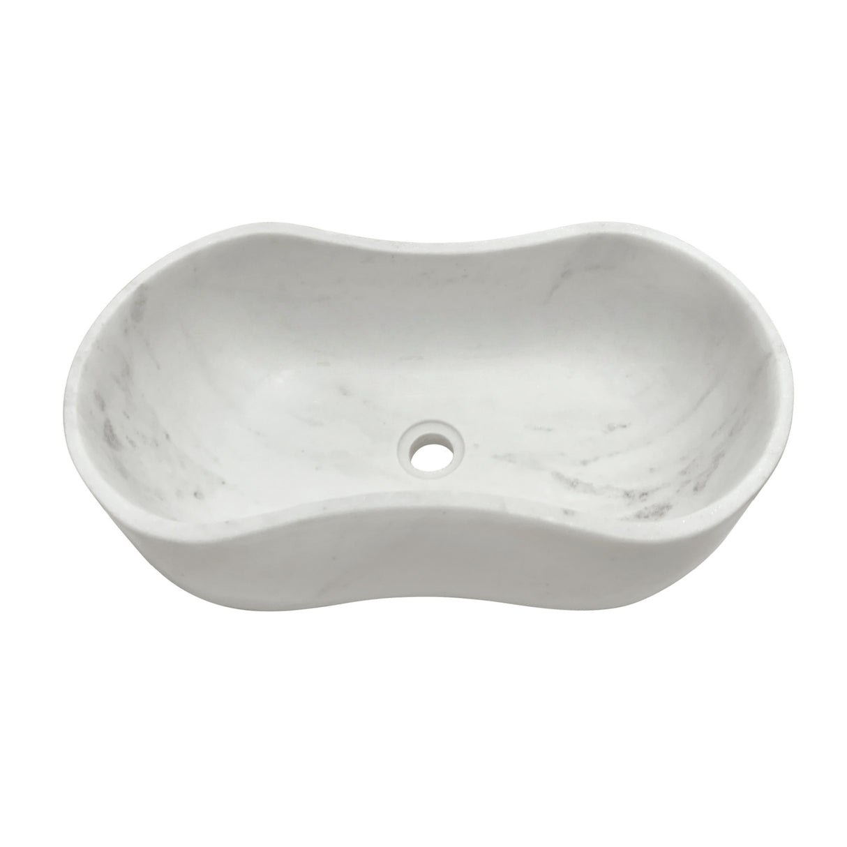 White Marble Bathroom Vessel Sink | OROA