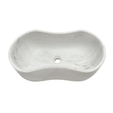 White Marble Bathroom Vessel Sink | OROA