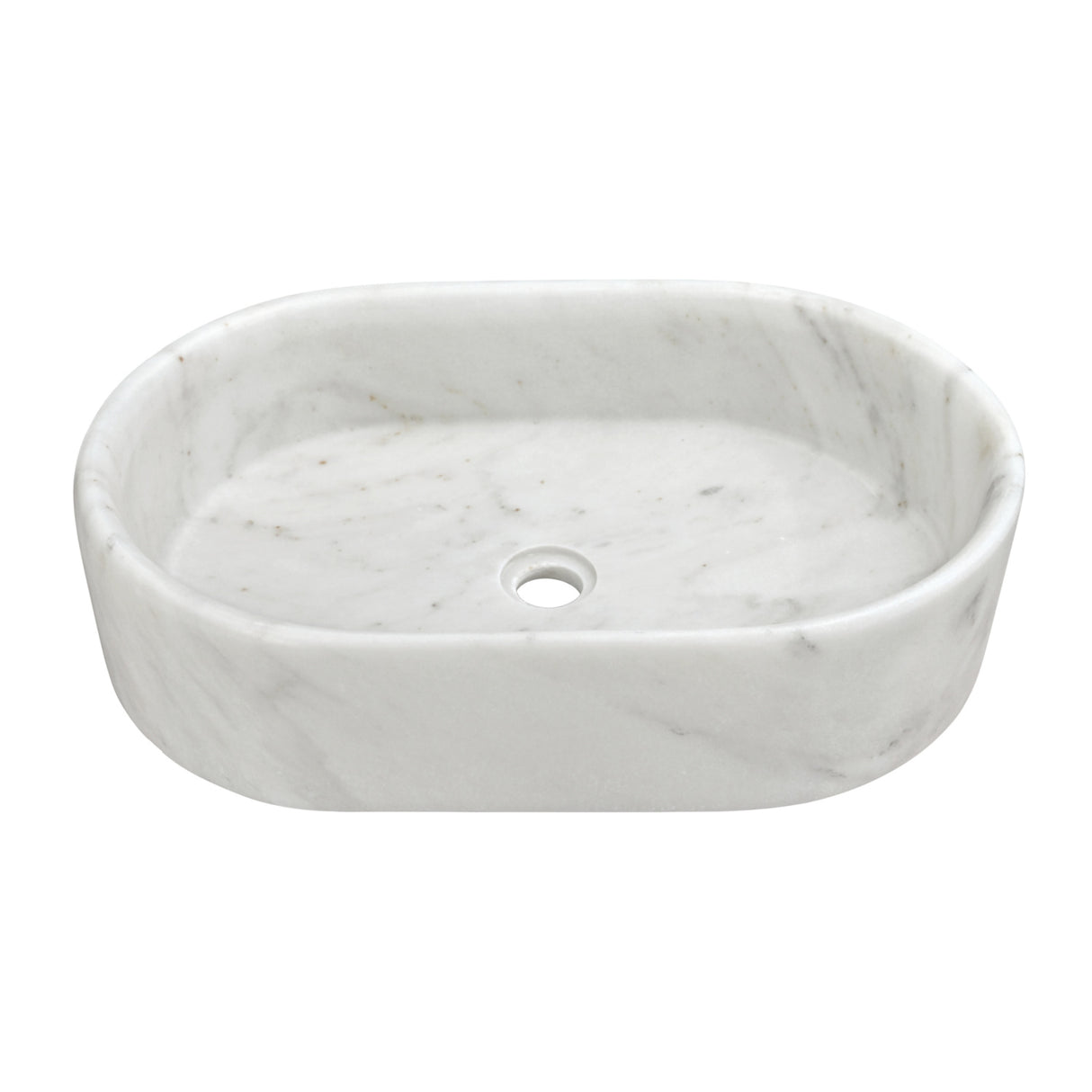 White Natural Marble Vessel Sink | OROA