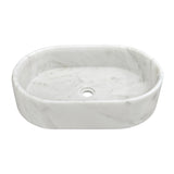 White Natural Marble Vessel Sink | OROA