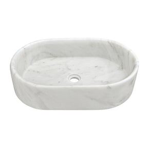 Modern European furniture - White Natural Marble Vessel Sink - www.oroa.com