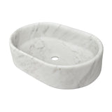 White Natural Marble Vessel Sink | OROA