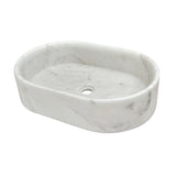 White Natural Marble Vessel Sink | OROA