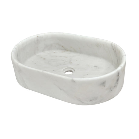 White Natural Marble Vessel Sink | OROA