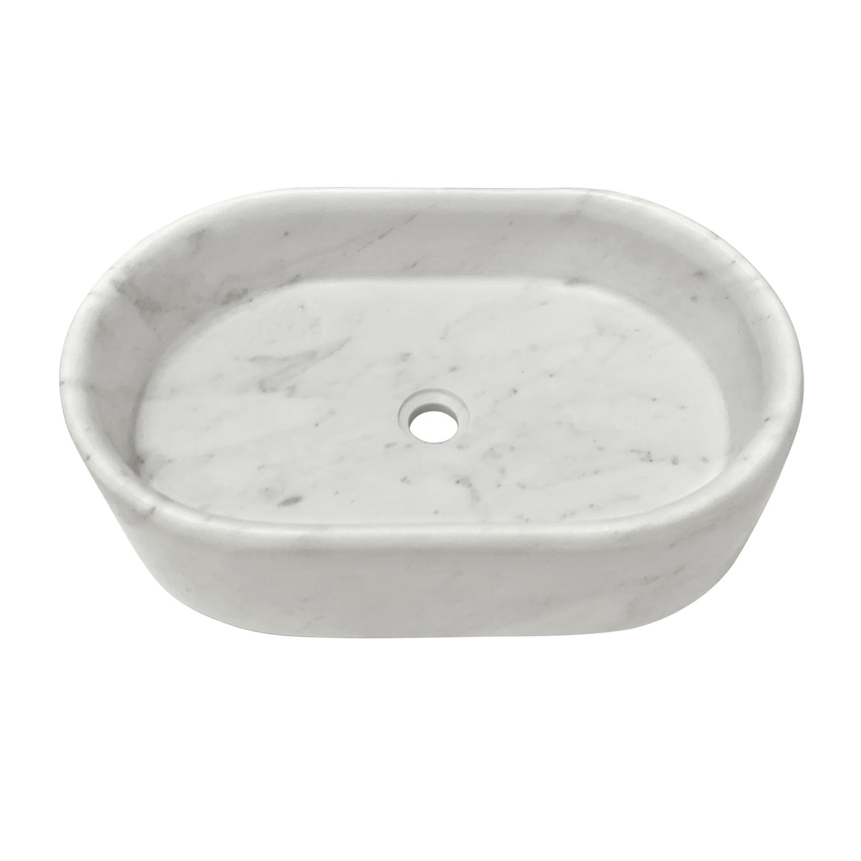 White Natural Marble Vessel Sink | OROA