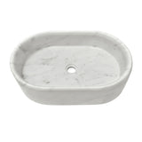 White Natural Marble Vessel Sink | OROA