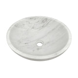 White Natural Marble Bathroom Vessel Sink | OROA