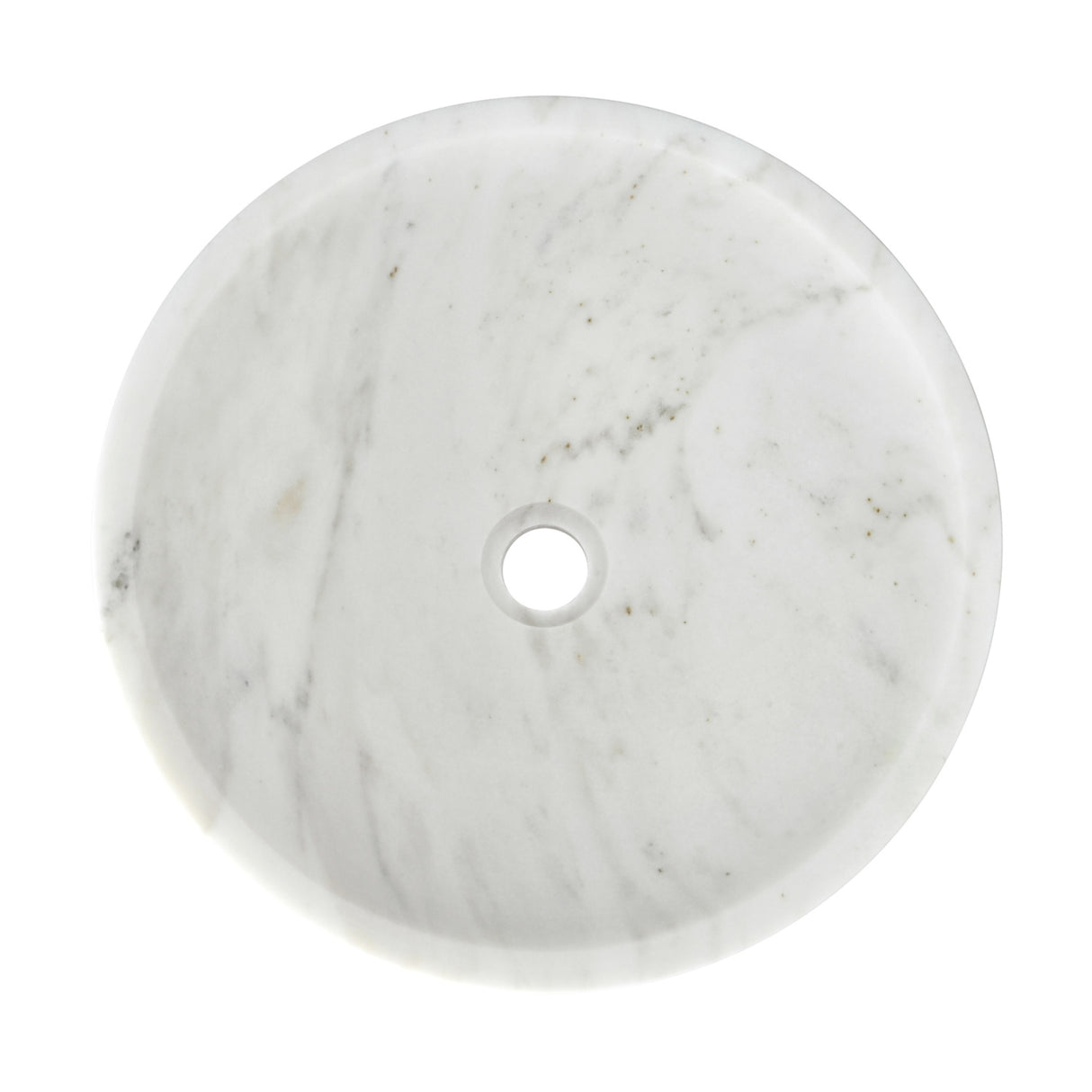 White Natural Marble Bathroom Vessel Sink | OROA