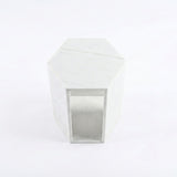 Modern Natural White Marble Side Table | OROA
