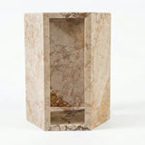 Pink Hexagonal Marble Side Table | OROA