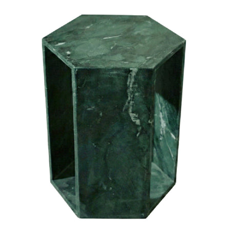 Green Marble Hexagon Side Table | OROA