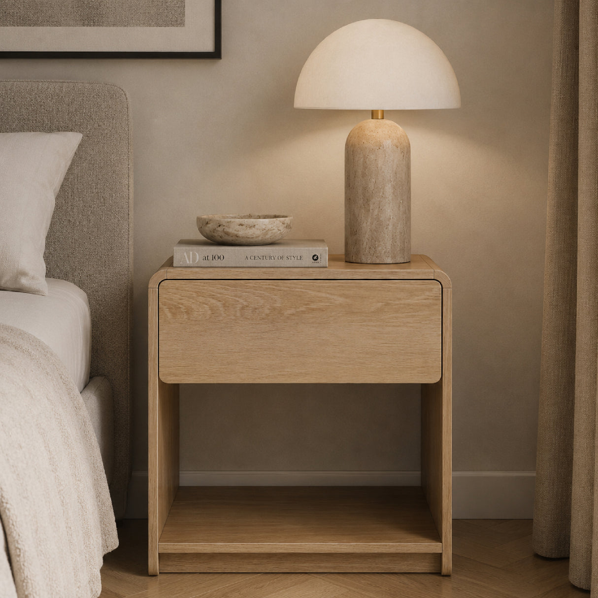 Oak Modern Bedside Table Set | OROA