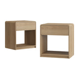 Oak Modern Bedside Table Set | OROA
