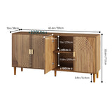 Modern European furniture - 4-Door Walnut Sideboard - www.oroa.com
