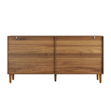 Modern European furniture - 4-Door Walnut Sideboard - www.oroa.com