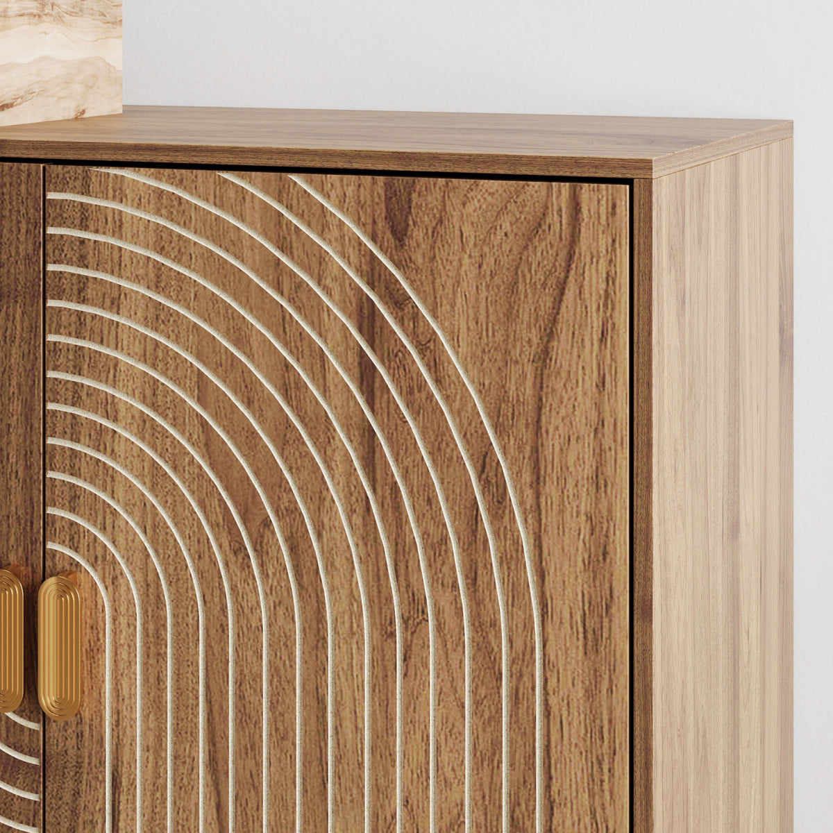 Modern European furniture - 4-Door Walnut Sideboard - www.oroa.com