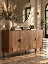 Modern European furniture - 4-Door Walnut Sideboard - www.oroa.com