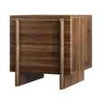 Modern European furniture - Minimalist Walnut Nightstand - www.oroa.com