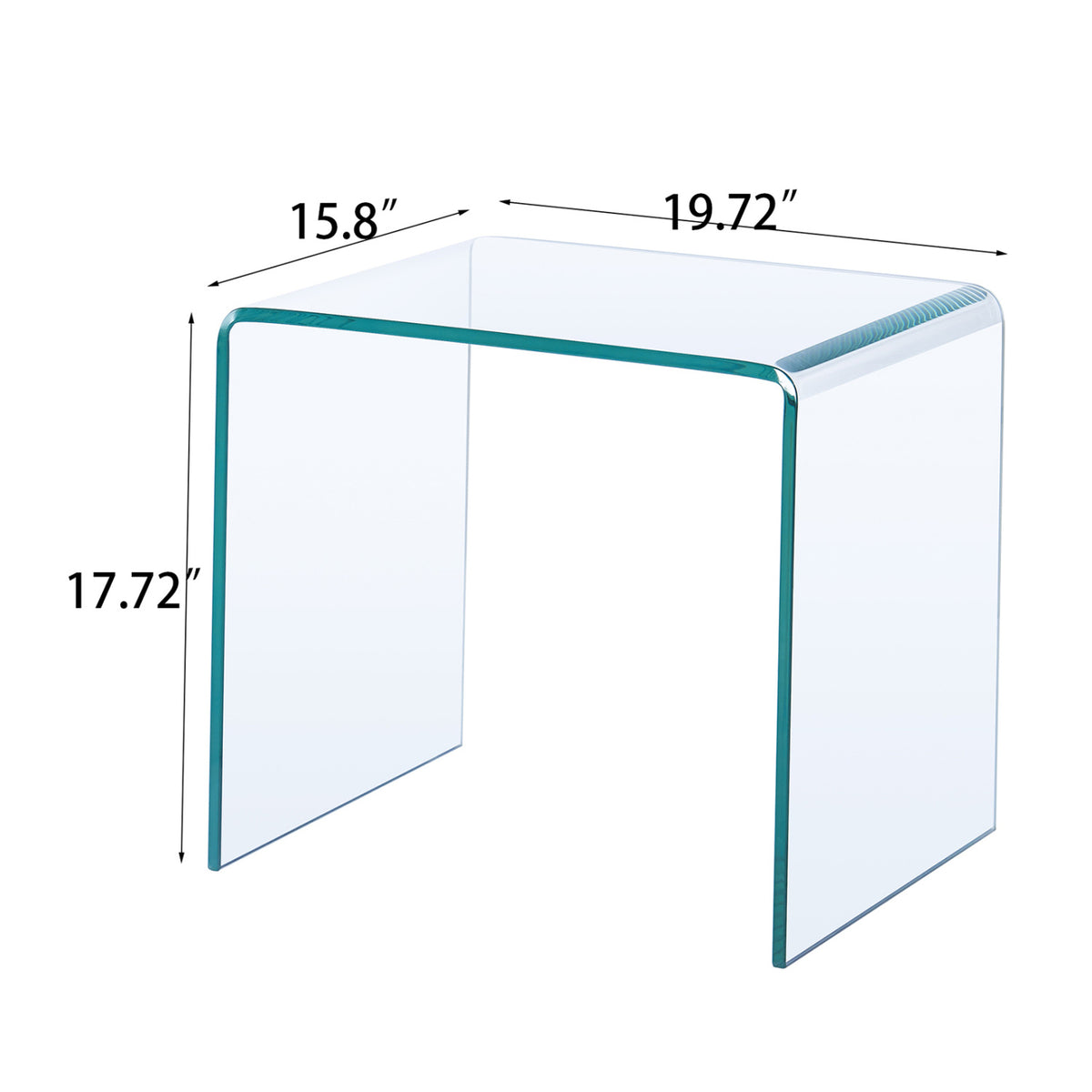 Tempered Glass Side Table | OROA
