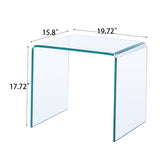 Tempered Glass Side Table | OROA