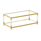 Modern European furniture - Modern Acrylic Leg Coffee Table - www.oroa.com