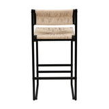 Creamy White Woven Bar Stools (2) | OROA