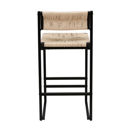 Creamy White Woven Bar Stools (2) | OROA
