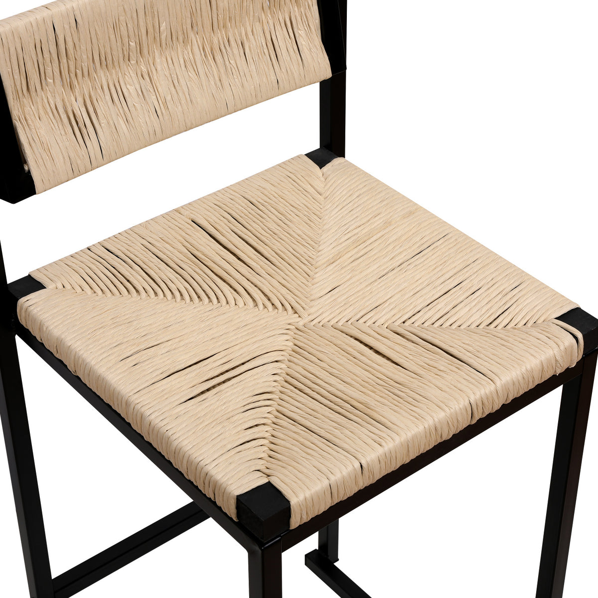 Creamy White Woven Bar Stools (2) | OROA