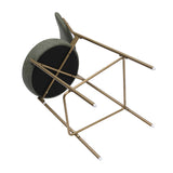 Modern Leather Upholstered Bar Stools (2) | OROA