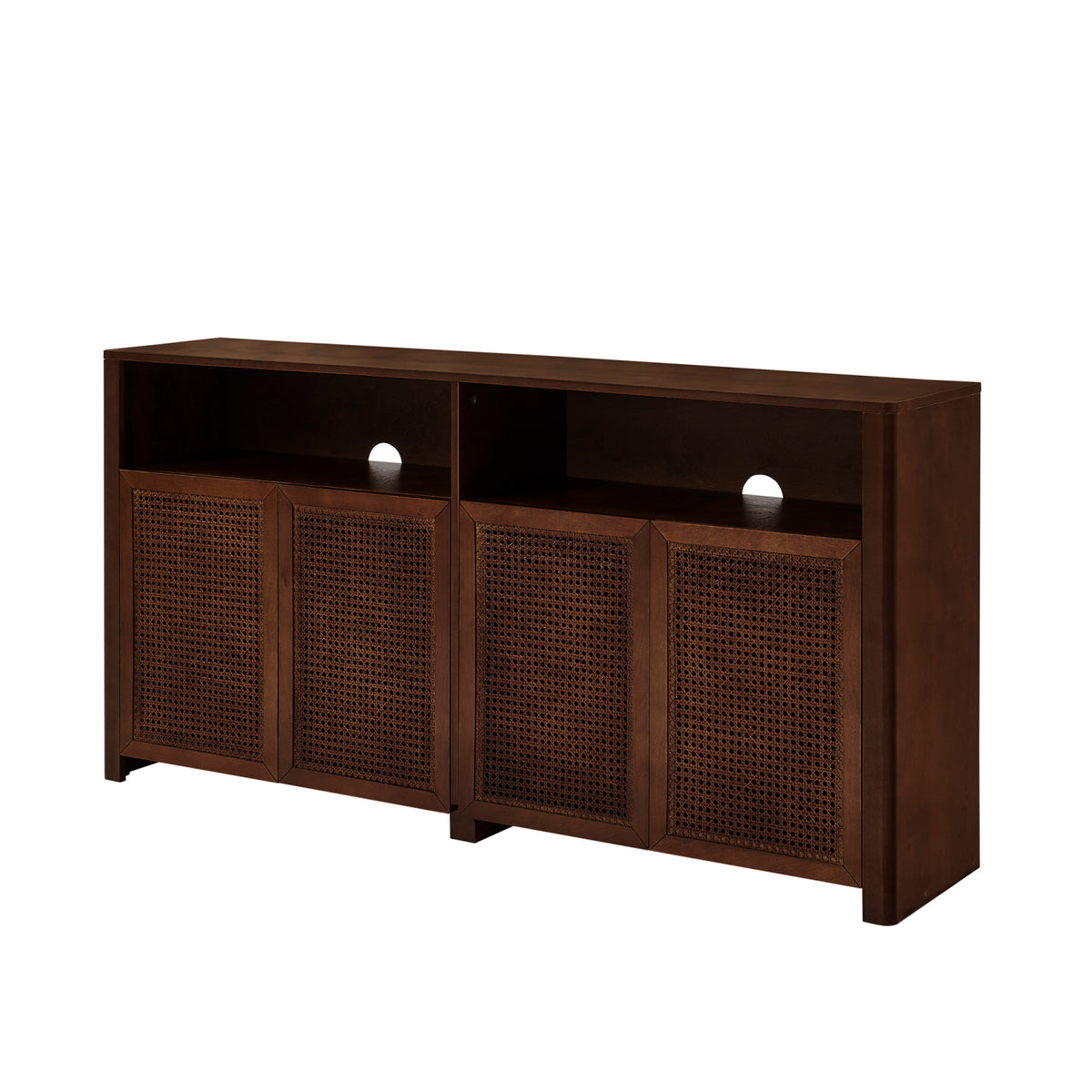 Mid Century Modern Rattan Sideboard | OROA
