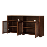Mid Century Modern Rattan Sideboard | OROA