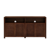 Mid Century Modern Rattan Sideboard | OROA