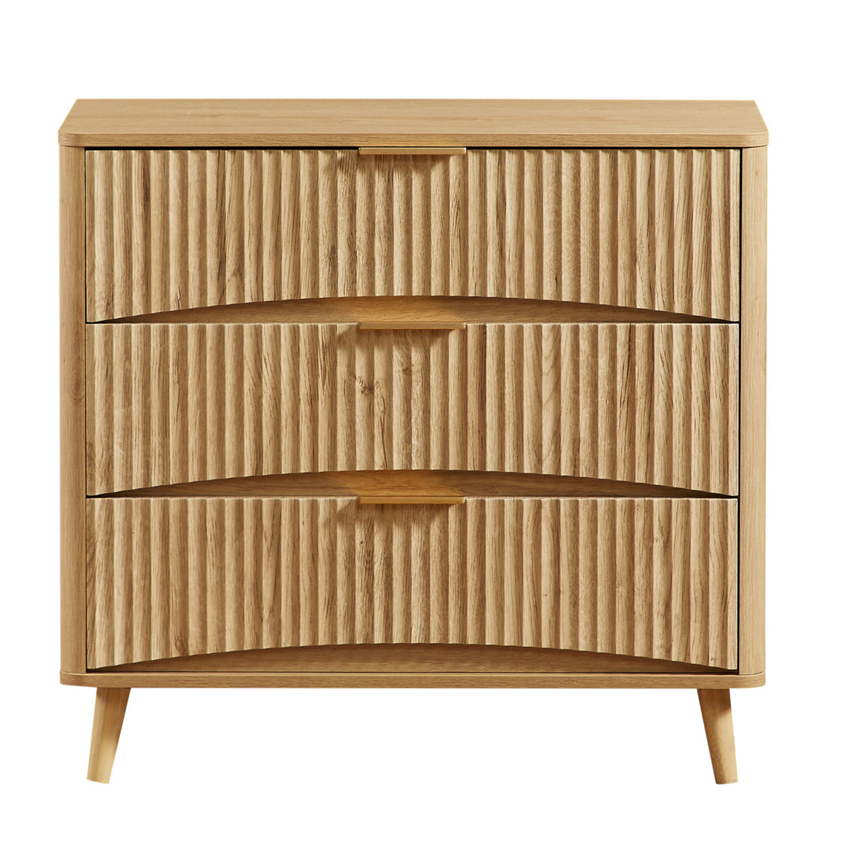 Modern European furniture - Fluted 3 Drawer Dresser - www.oroa.com