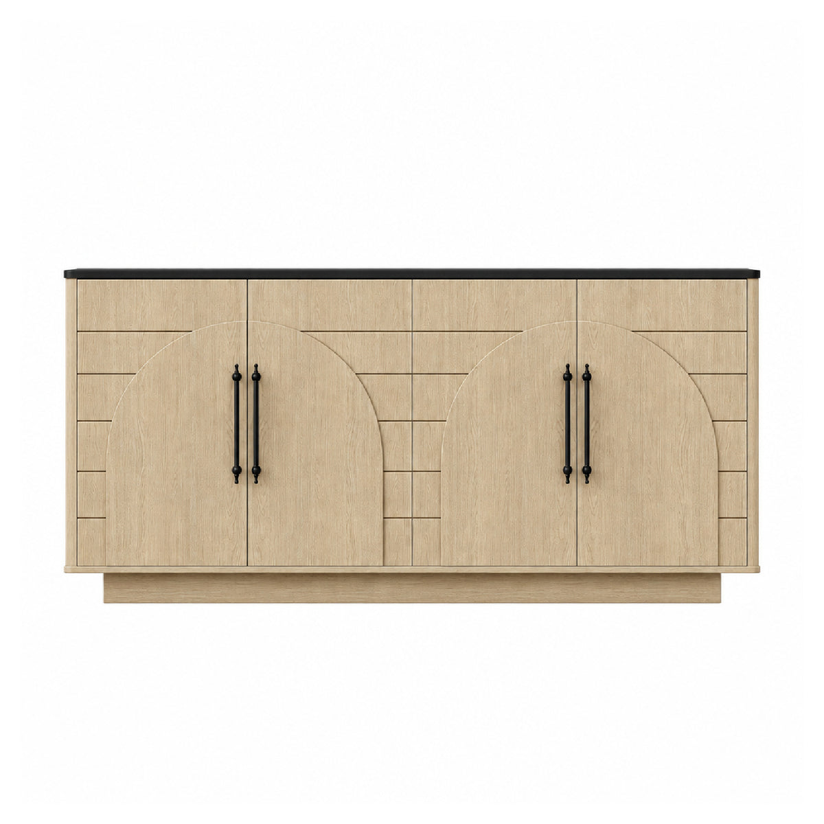 Modern European furniture - Arched Geometric 4-Doors Sideboard - www.oroa.com