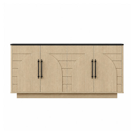 Modern European furniture - Arched Geometric 4-Doors Sideboard - www.oroa.com