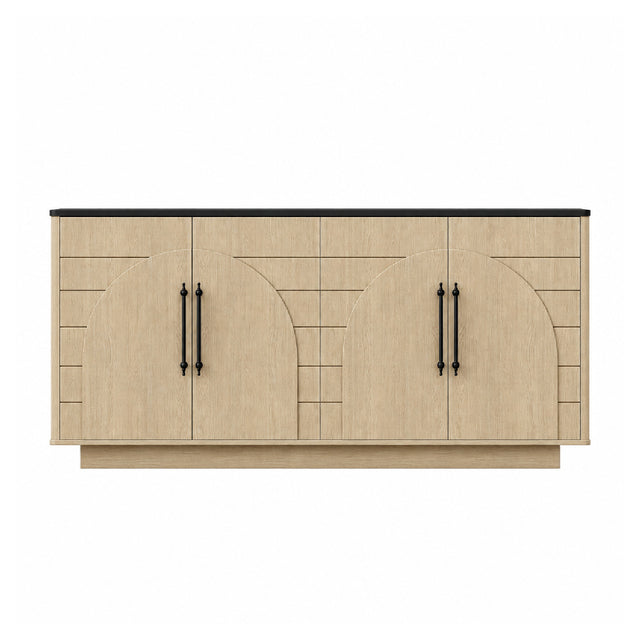 Modern European furniture - Arched Geometric 4-Doors Sideboard - www.oroa.com