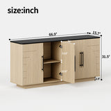 Modern European furniture - Arched Geometric 4-Doors Sideboard - www.oroa.com